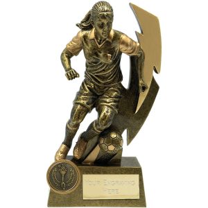 GOLD FLASH FEMALE FOOTBALLER