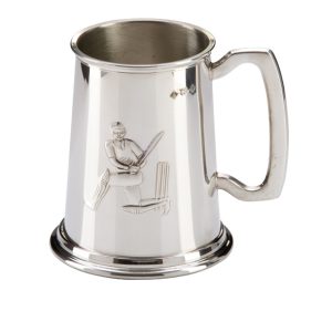 Classic Cricket Pewter Tankard