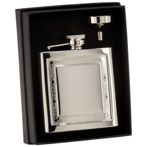 Lochan Polished Steel 6oz Flask